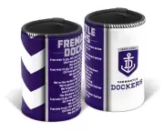 Fremantle Dockers Official AFL Team Song Can Cooler Stubby Holder Stubby Holder