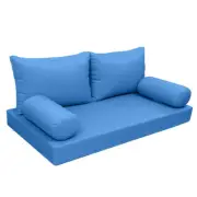 |SLIPCOVER ONLY|S2 Daybed Mattress Bolster Backrest Covers Knife Edge Twin AD102
