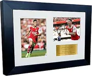2022/23 Gabriel Martinelli Arsenal Triple Autographed Signed 12x8 A4 Photo Photograph Picture Frame Football Soccer Poster Gift G