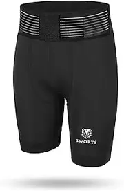 [SWORTS] Core Men's Running Compression Shorts, Premium Compression Shorts for Healthy Running (Short Tights)