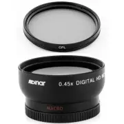 HD 0.45x Wide Angle Lens + CPL Filter for Panasonic Lumix DMC-G7 DMC-G7K camera
