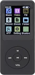 MP3 Player with Bluetooths, Portable MP3 Music Player with 1.8 Inch Color Display, Support Up to 64GB, HiFi Sound Digital Audio Player with Speaker EBook Recorder for Sports