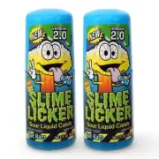 Toxic Waste Slime Licker V2 Sour Rolling Liquid Candy - Blue Raspberry 2 Pack