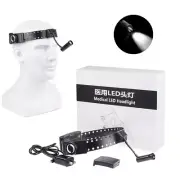5W LED Wireless Dental Medical Utra-light Headband Head Light with 2 Batteries