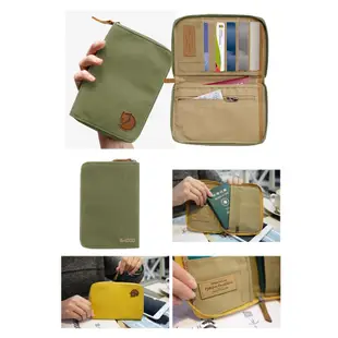 Fjallraven 瑞典小狐狸 Passport Wallet 旅遊護照包拉鍊皮夾 中夾 24220 綠野山房