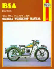 BSA Bantam; 123cc, 148cc, and 174cc 1948-1971 Workshop Repair Manual M117