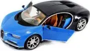 Maisto 1:24 Scale Bugatti Chiron - Blue/Black