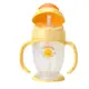 Piyo Piyo 黃色小鴨四階段訓練杯吸管型，吸管採用柔軟食品級矽膠材質，適合八個月以上寶寶使用，娃娃購婦嬰用品專賣店