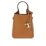 [TODS] TODS T Timeless charm leather micro bag Woman One Size One Size Brown