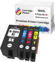 4 Pack (1BK,1C,1M,1Y) Compatible Ink for HP 905XL for HP Officejet Pro 6950 6956 6960 6970