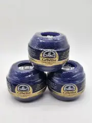 DMC Cebelia Crochet Cotton 10 Med Delft Blue - Set Of 3