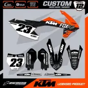 KTM SX 85 MOTOCROSS GRAPHICS CUSTOM MX GRAPHICS KIT DECALS STICKERS MIST ORG