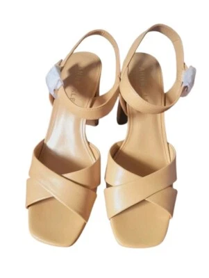 Anne Klein Women's Zena Heeled Sandal Nude