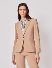 Hawes & Curtis Taupe Suit Jacket Size: 20 (UK 22)