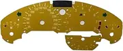 Car Heads Up Display Fit for BMW E36 M3 Gauge Faces Counter Dials Petrol Instrument Cluster Overlay 280 KM/H 260 KM/H 160MPH 300KMH Digital Speedometer(280KMH 8RPM Yellow)
