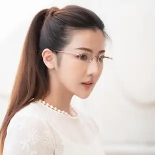 【MaxMara】純鈦 無框 光學眼鏡 MM8670F(紅色)