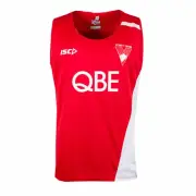 AFL Sydney Swans Men's Training Singlet - Red - Size 3XL