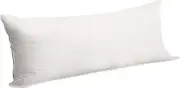 FwQoFvk Fur Body Pillows Cover Soft Fluffy Bolster Pillowcase Decorative Geometry Bed Long Pillowcase Fashionable Comfortable Body Pillow Case Cover for Couch Sofa Bedroom Livingroom(White)