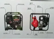 ⛲ BRIGGS STRATTON REAL 6.5HP TWIN IMPELLER FIRE FIGHTER PUMP ROLL FRAME +5m HOSE