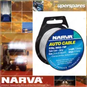 Narva 2.5A 2mm Speaker Cable Lead 7M Grey With White Tracer 5822-50SP