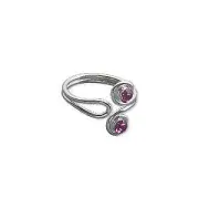 NEW Sterling Silver and Clear Crystal Toe Ring