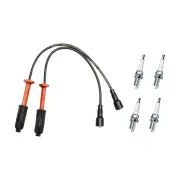 Bosch Ignition Leads + 4 x Denso TT Spark Plugs for Mercedes Benz Vito 113 638