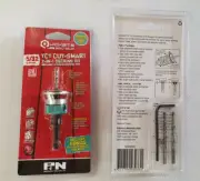 New. P&N Quickbit TCT Cut-Smart 12g Adjustable Countersinking Tool & 2 Pilot