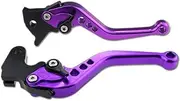 PROCNC Motorcycle Short Adjustable Brake Clutch Levers Fit for Kawasaki Z250SL 2016-2017 Ninja 300R/Z300 2013-2018 Ninja 250R 2008-2012 Ninja 400 2018-2023 (Purple)