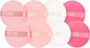 Expressions 8pc Beauty Buffs Set - Round Beauty Blenders Collection, Flawless Finish Makeup Sponges To Blend & Set - Cosmetic Beauty Puff Makeup Applicators Professional Beauty Tools + Accessories