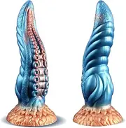 9.4 Inch Huge Realistic Dildo Octopus Tentacle Thick Monster Dildo,Silicone Anal Plug Dragon Dildo with Suction Cup Fantasy G-Spot for Vaginal and Anal Play