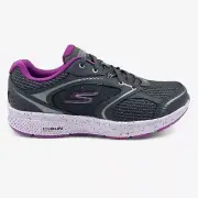 Skechers Go Run Consistent 2.0 Dynamic Energy Charcoal Purple Womens Sneaker