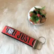Handmade Wristlet Key Fob Holder Key Chain Volleyball