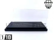 JEWEL CASES 1/18 - DISPLAY CASE SHOW-CASE 1/18 - BASEPLATE BLACK JC-L18BK