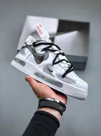 在飛比找Yahoo!奇摩拍賣優惠-耐克Nike Air Force 1 Low 07 手繪 斷