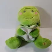 RUSS Widdle Ones Lullaby Dreamers Dibbles the Musical Frog Plush Holding Blanket
