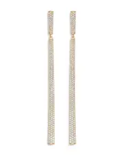 Ettika Gramercy Pave Linear Drop Earrings