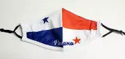 PANAMA FLAG FACE MASK REUSABLE AND WASHABLE DOUBLE LAYER.