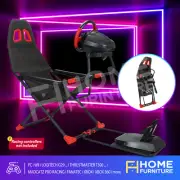 Adjustable Racing Steering Wheel Simulator Stand Gaming Play Cockpit Seat Stand