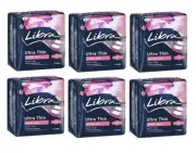 6 Packs Libra Ultra Thin Super Pad With Wings 12 Pads