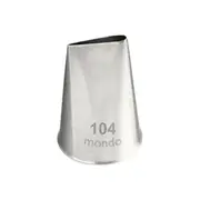 Mondo Stainless Steel #104 Rose Piping Tip Icing Cake Decorating Nozzle Silver
