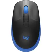 Logitech M190 Wireless Full Size Mouse Charcoal Black Blue