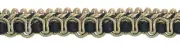 Taupe Black 1/2" Gimp Braid Trim Midnight Meadow [27 Yards]