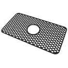 Hollow Insulated Kitchen Sink Mat Non Slip Large Silicone Sink Mat Black JY