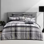 Bianca Chester Soft Flannel Quilt Cover Set or Accessories (Single, Double, Queen, King, Super King)