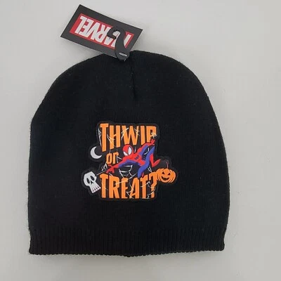 Marvel Spider-Man Thwip or Treat Kid Beanie Knit Cap Hat Fall Winter Halloween