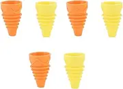 6PCS Fly Trap Funnel Reusable Flexible Silicone Fly Traps Outdoor,Fruit Fly Trap Indoor,House Fly Trap Indoor for Water Bottles