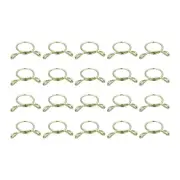 Fuel Line Hose Clips, 20pcs 18mm 65Mn Steel Tubing Spring Clamps