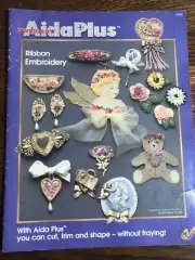 Zweigart AIDA PLUS Ribbon Embroidery Pattern Leaflet Katherine Foutz EZ Crafts