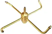 Swivel Spout Nozzle, 4-Arm Versatile Water Sprinkler with Rotating Sprinkler Nozzle, 1/2 Female Thread and 3/4 Male Thread Connector
