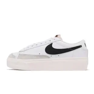 Nike 休閒鞋 Blazer Low Platform 女鞋 經典款 厚底 舒適 簡約 增高 球鞋穿搭 白 黑 DJ0292101